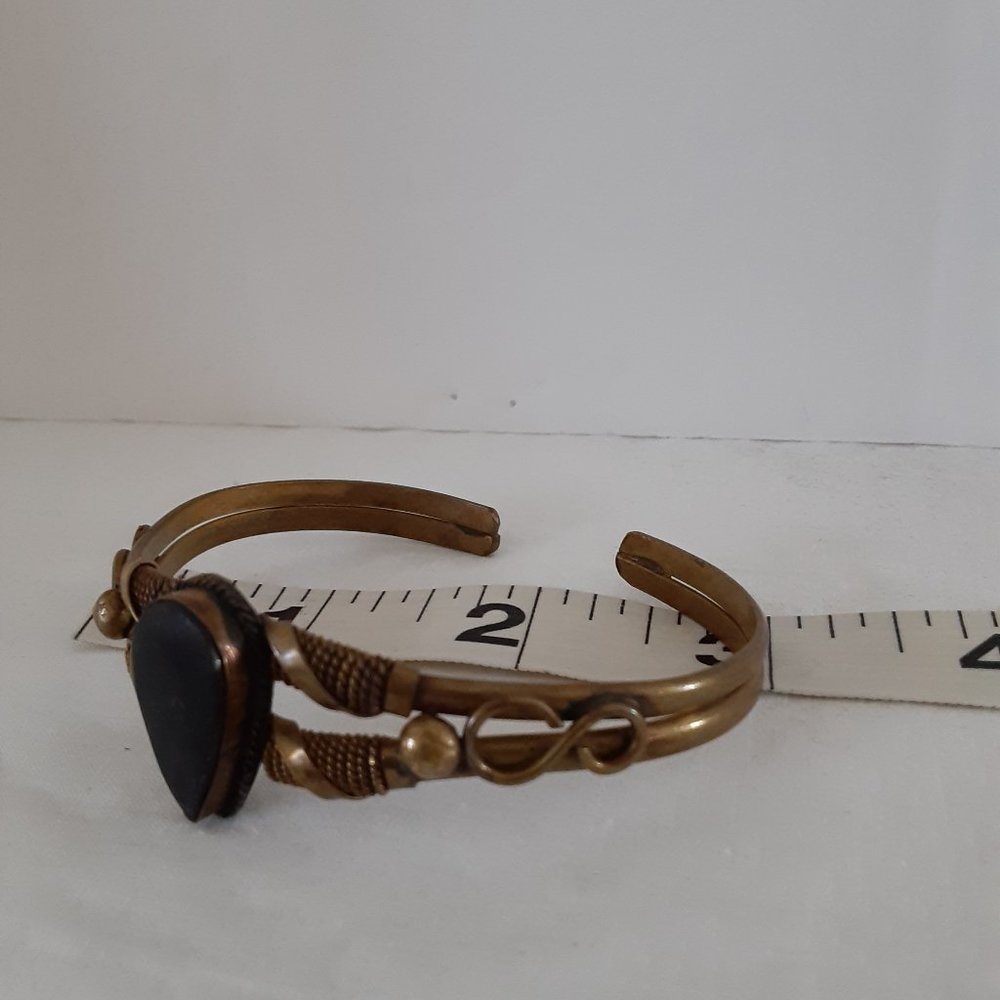 Boho gypsy cuff bracelet - Picture 4 of 5